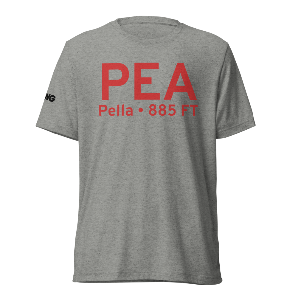 Pella (KPEA) Airport Tri-blend T-Shirt 