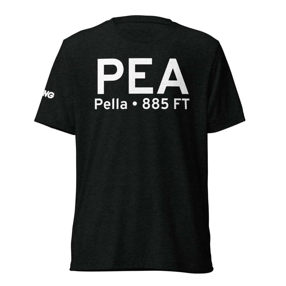 Pella (KPEA) Airport Tri-blend T-Shirt 
