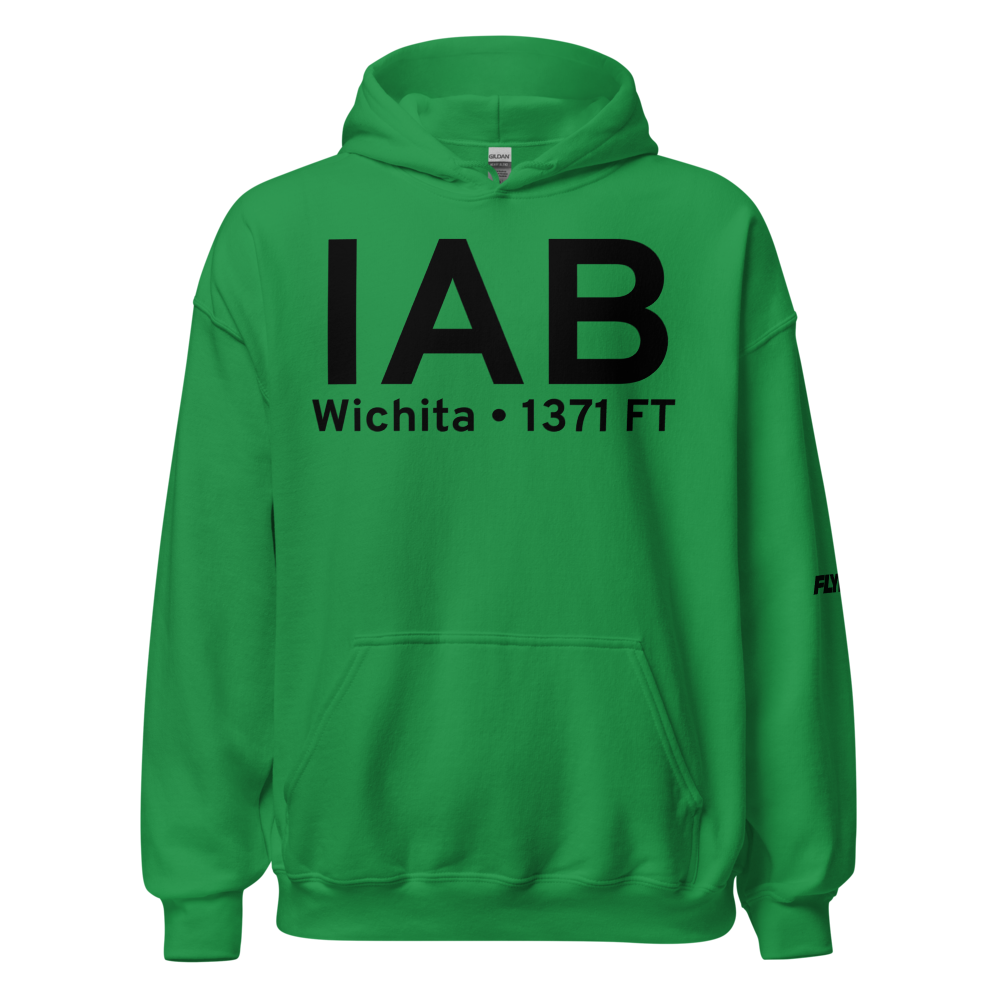 Wichita (KIAB) Airport Hoodie Sweatshirt 