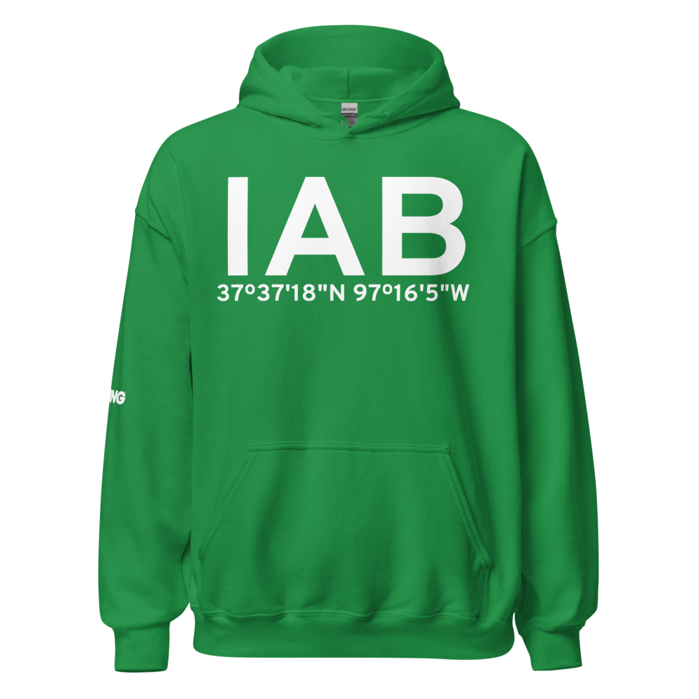 Wichita (KIAB) Airport Hoodie Sweatshirt 