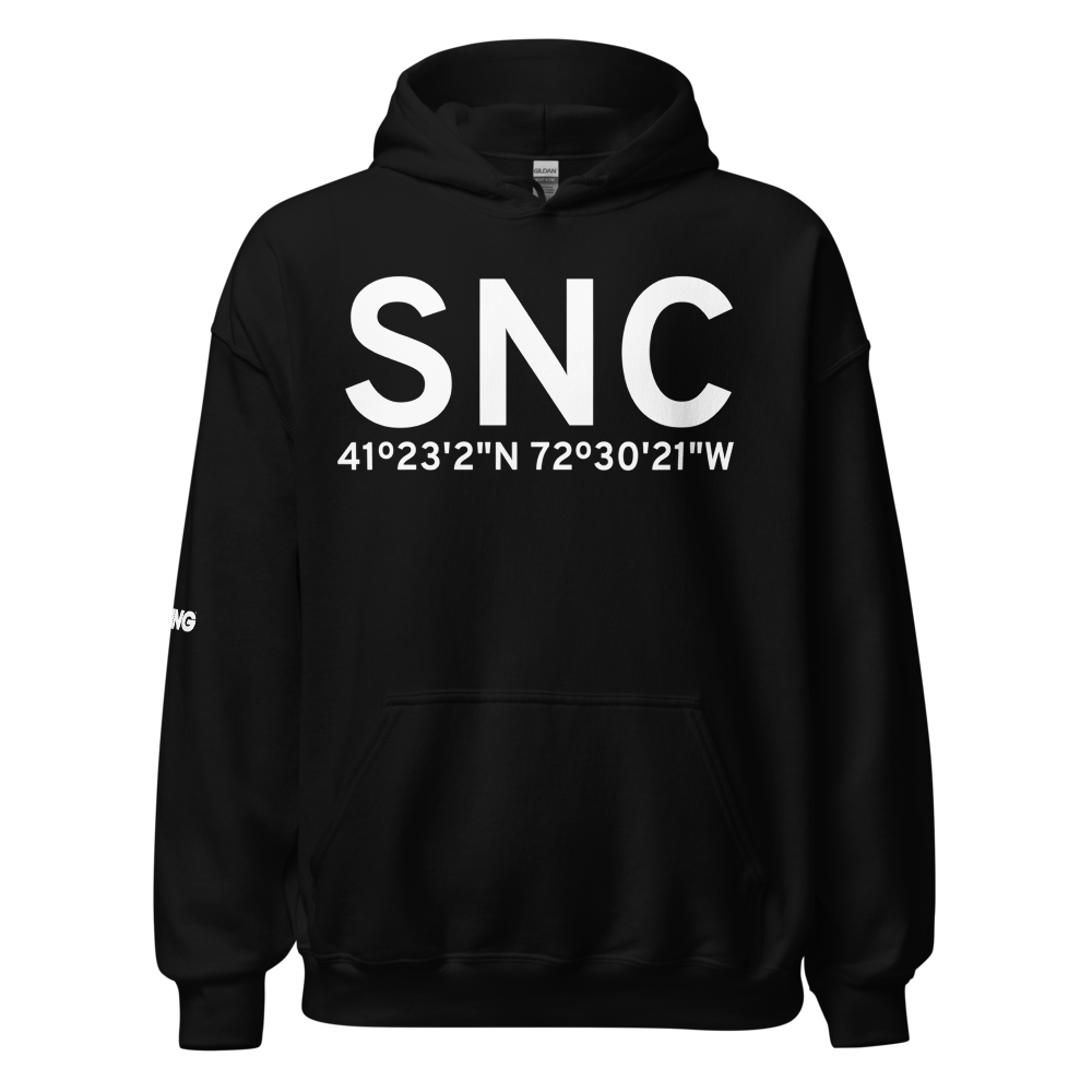 Chester (KSNC) Airport Hoodie Sweatshirt 