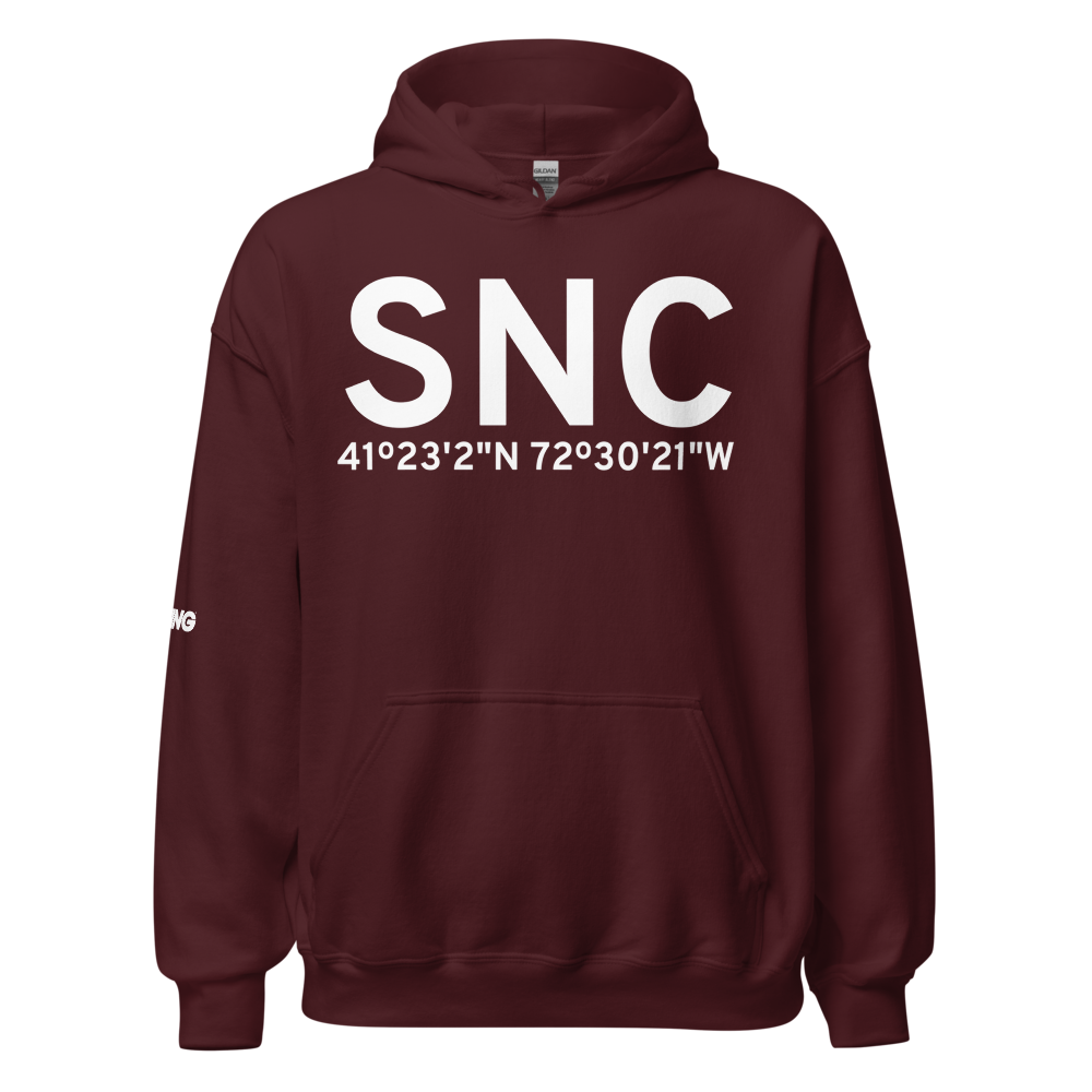 Chester (KSNC) Airport Hoodie Sweatshirt 