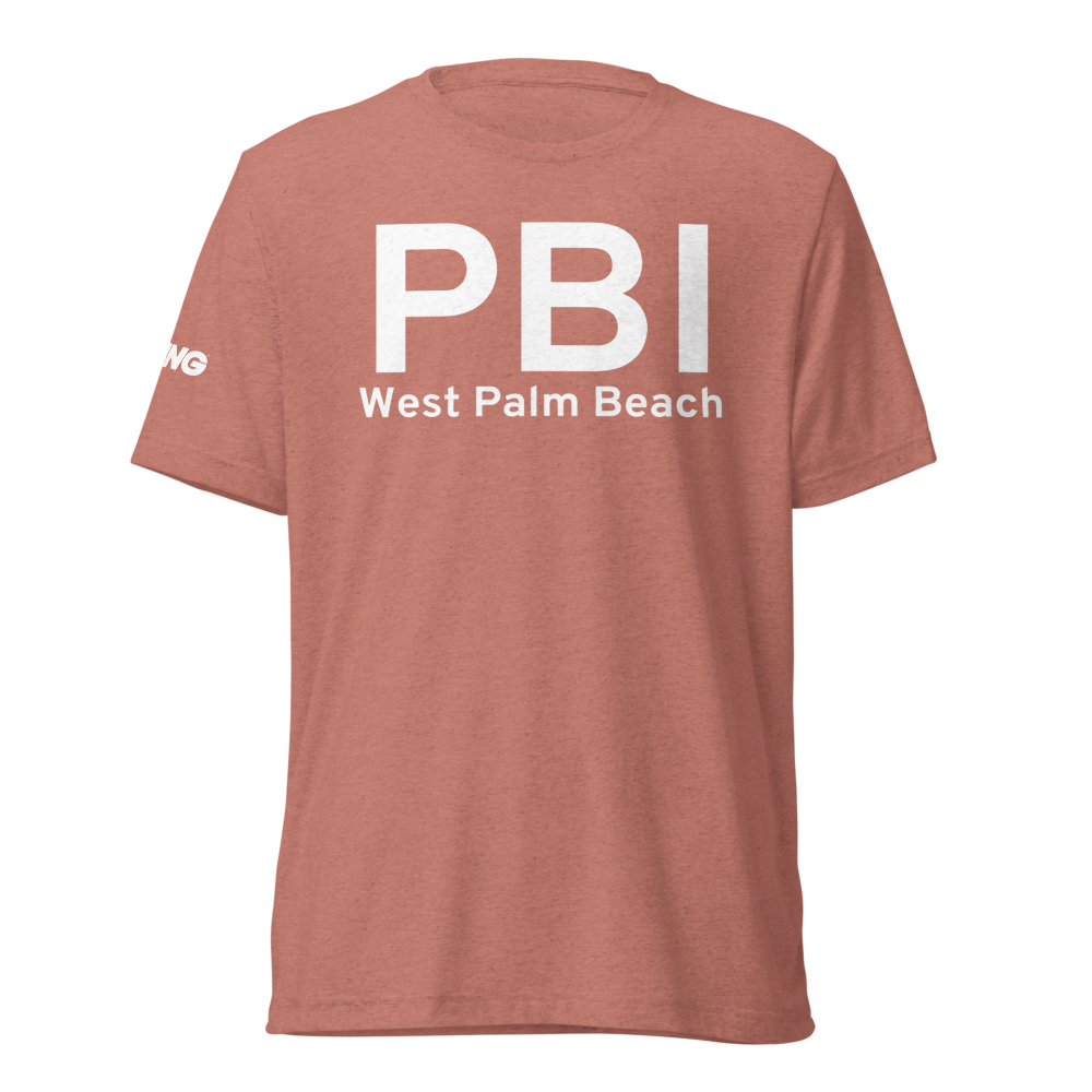 West Palm Beach (KPBI) Airport Tri-blend T-Shirt 