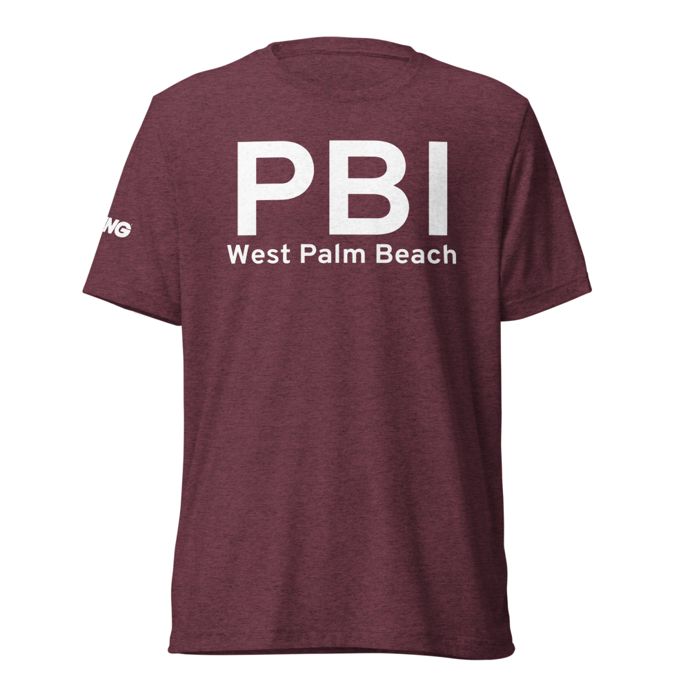 West Palm Beach (KPBI) Airport Tri-blend T-Shirt 