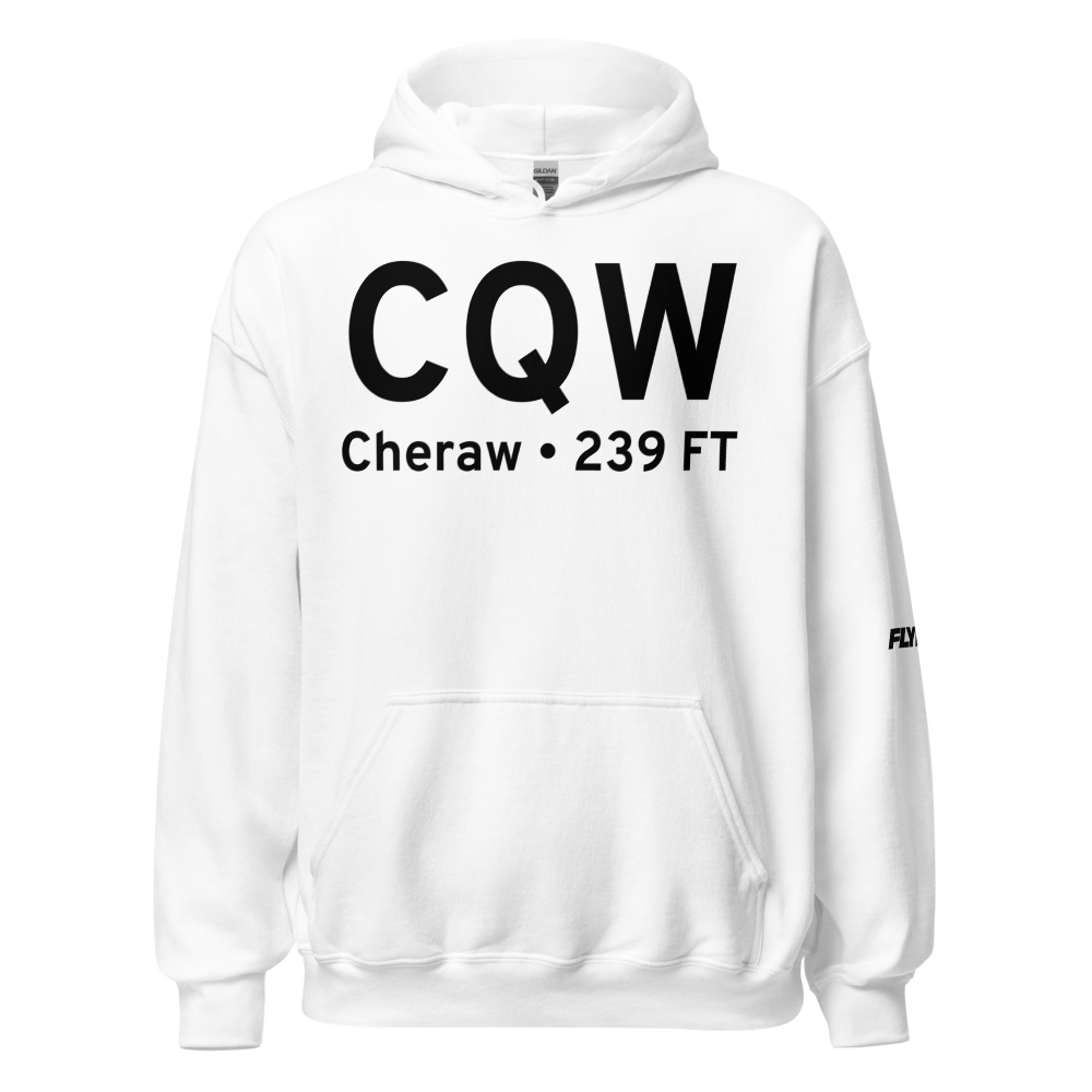 Cheraw (KCQW) Airport Hoodie Sweatshirt 