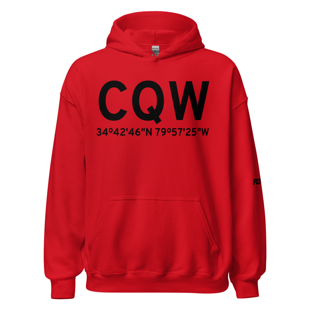Cheraw (KCQW) Airport Hoodie Sweatshirt 