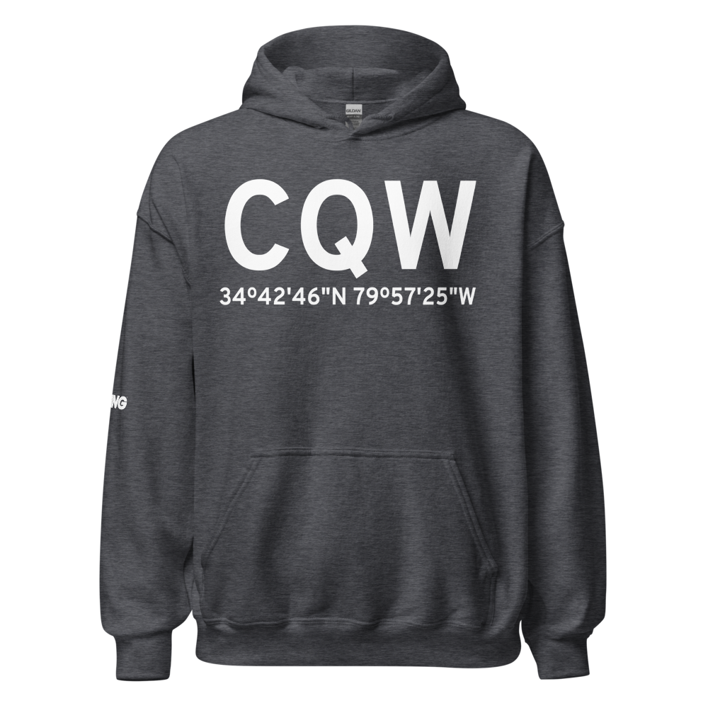 Cheraw (KCQW) Airport Hoodie Sweatshirt 