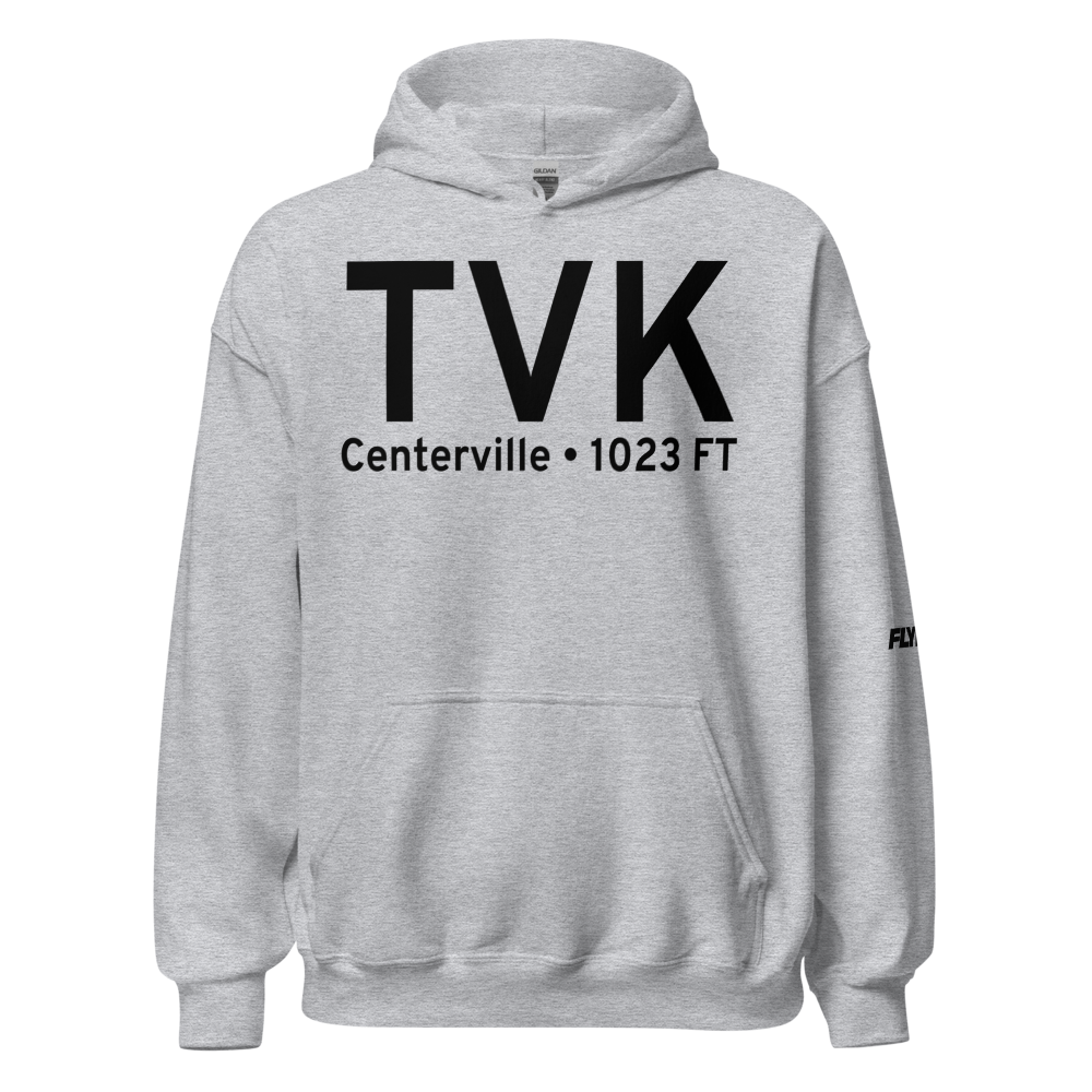 Centerville (KTVK) Airport Hoodie Sweatshirt 