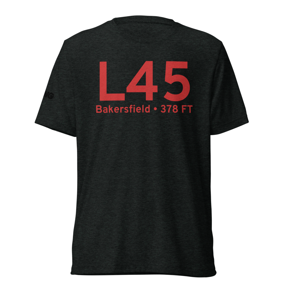 Bakersfield (KL45) Airport Tri-blend T-Shirt 