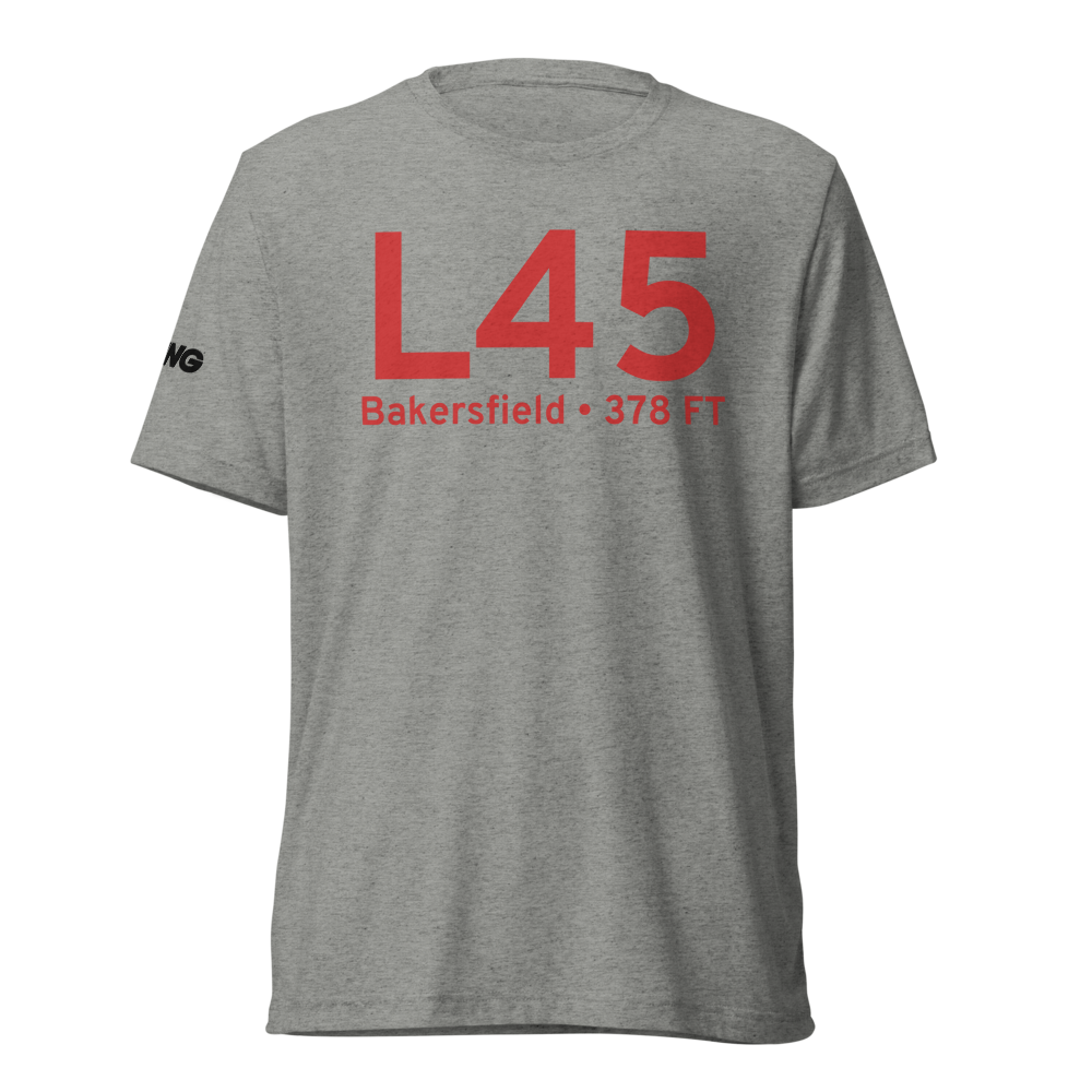 Bakersfield (KL45) Airport Tri-blend T-Shirt 