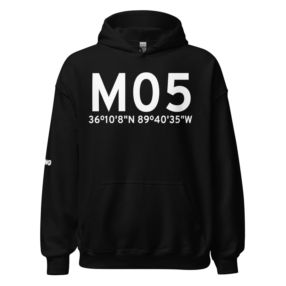 Caruthersville (KM05) Airport Hoodie Sweatshirt 