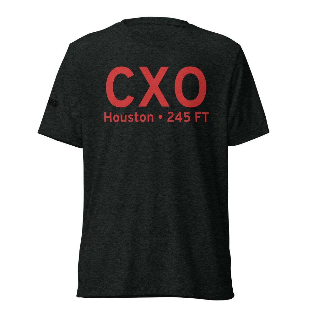 Houston (KCXO) Airport Tri-blend T-Shirt 