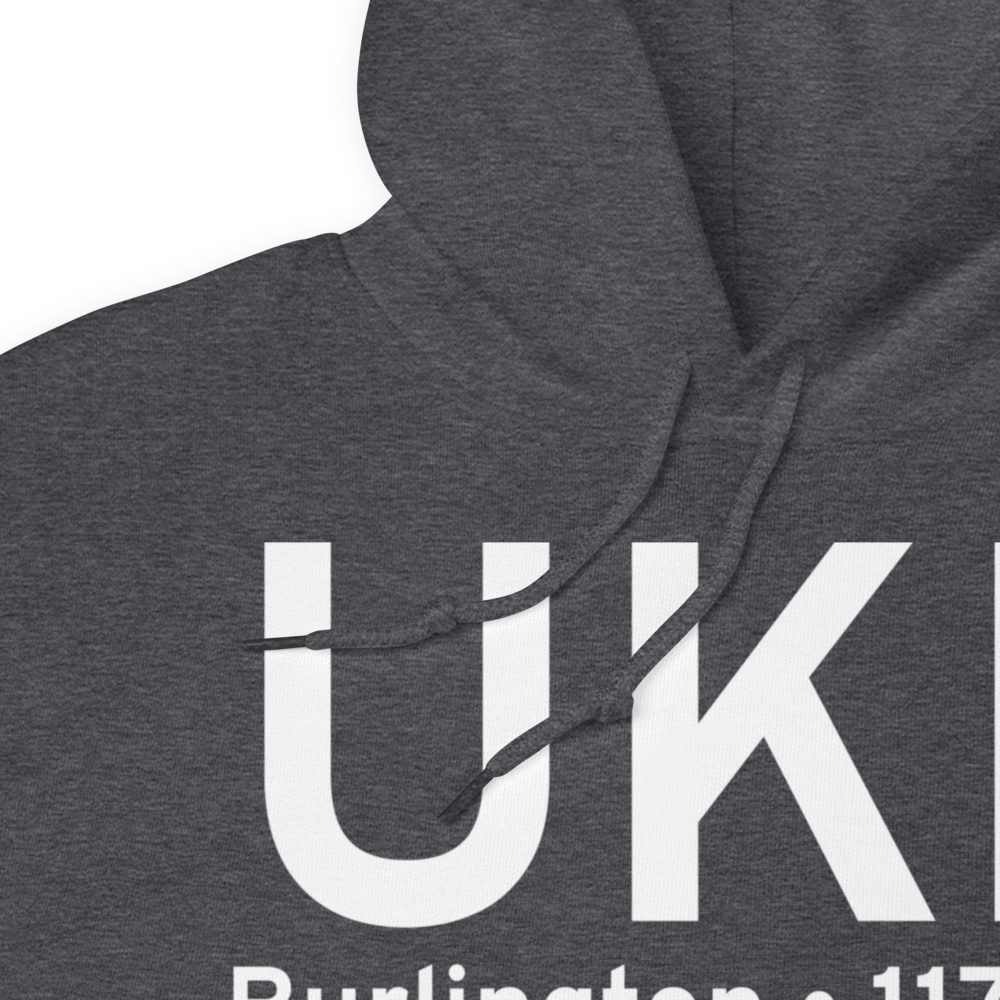 Burlington (KUKL) Airport Hoodie Sweatshirt 