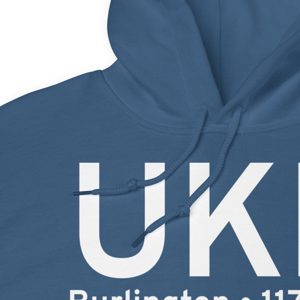 Burlington (KUKL) Airport Hoodie Sweatshirt 