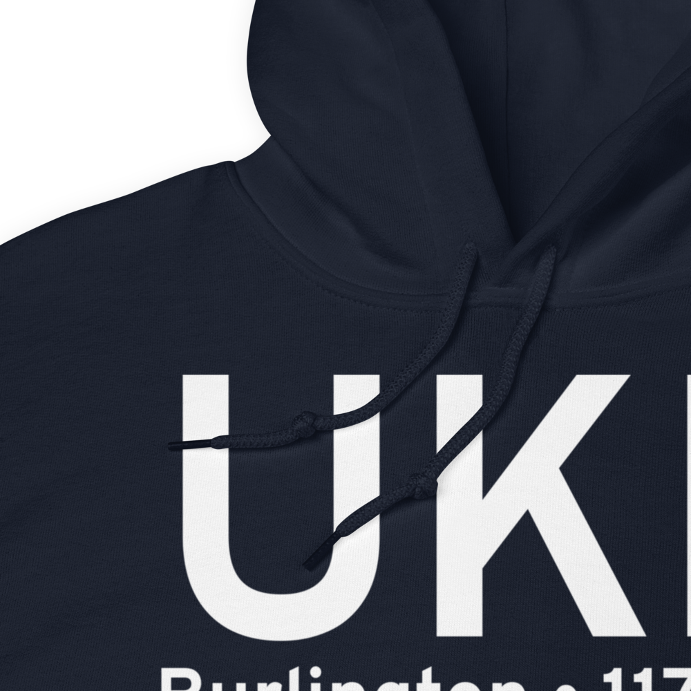 Burlington (KUKL) Airport Hoodie Sweatshirt 