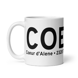 Coeur d'Alene (KCOE) Airport Mug