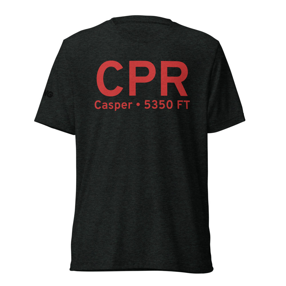 Casper (KCPR) Airport Tri-blend T-Shirt 