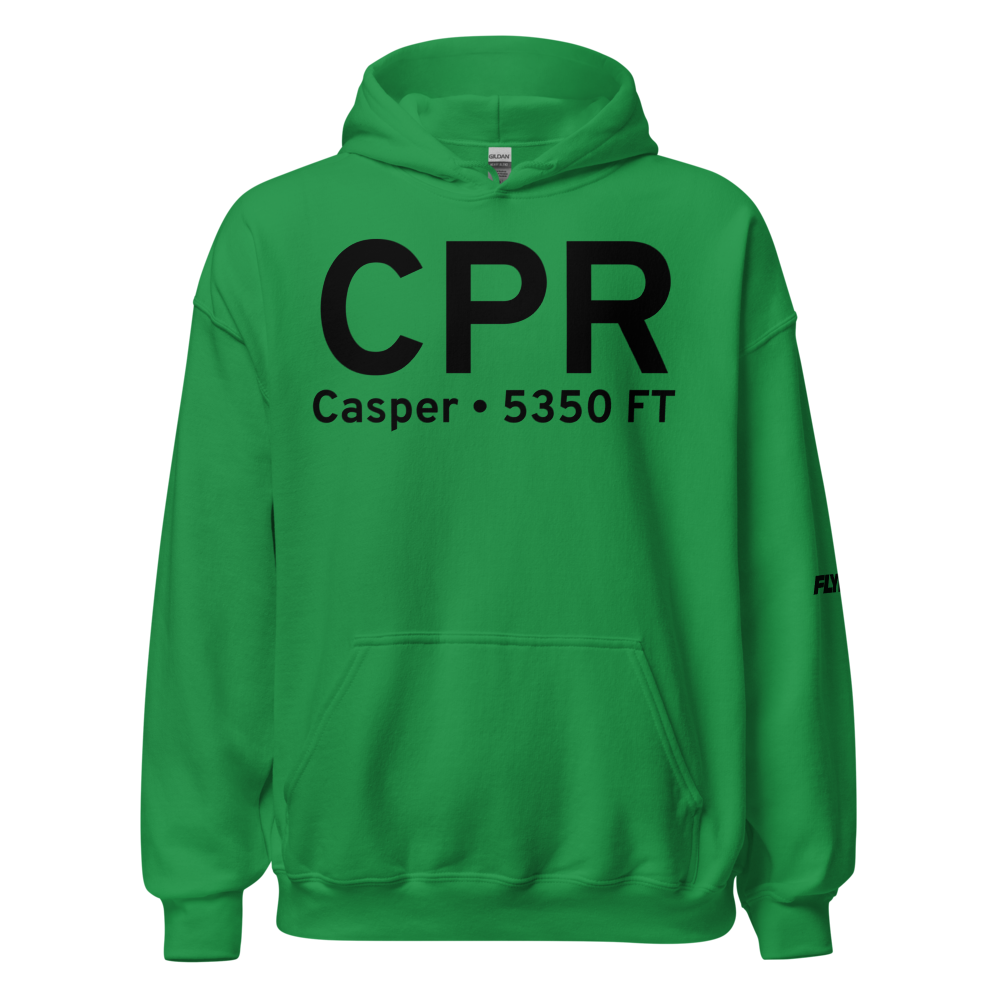 Casper (KCPR) Airport Hoodie Sweatshirt 