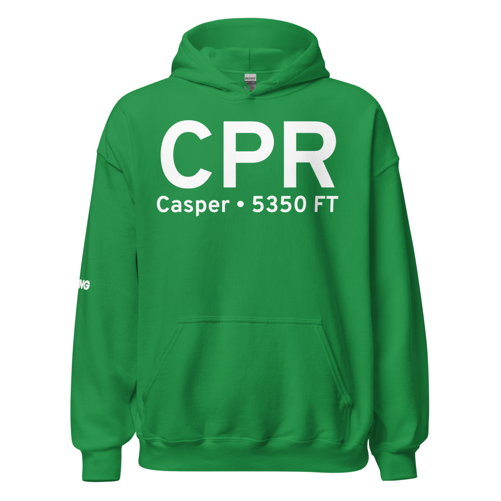 Casper (KCPR) Airport Hoodie Sweatshirt 