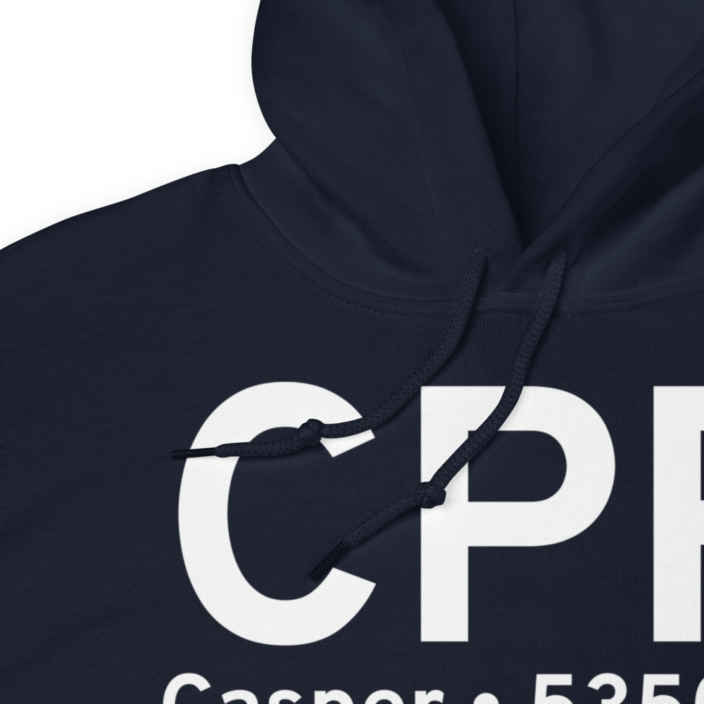 Casper (KCPR) Airport Hoodie Sweatshirt 