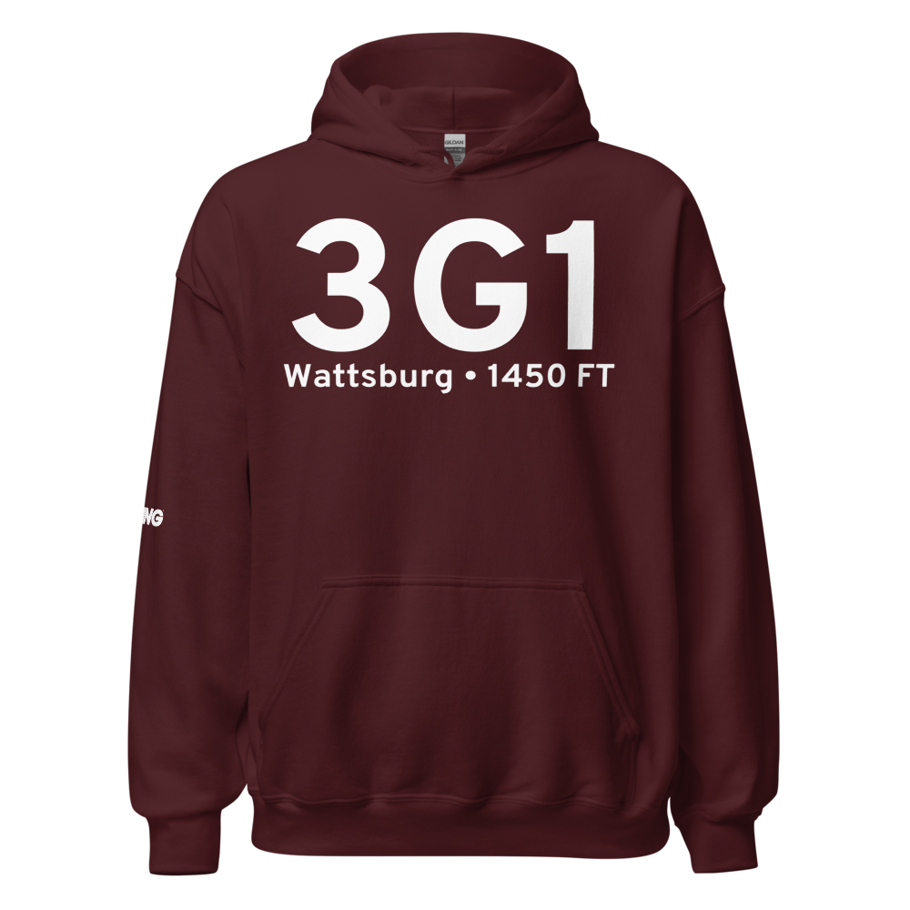 Wattsburg (K3G1) Airport Hoodie Sweatshirt 