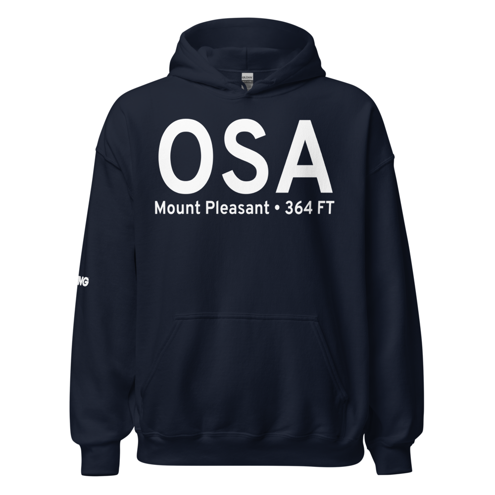 Mount Pleasant (KOSA) Airport Hoodie Sweatshirt 