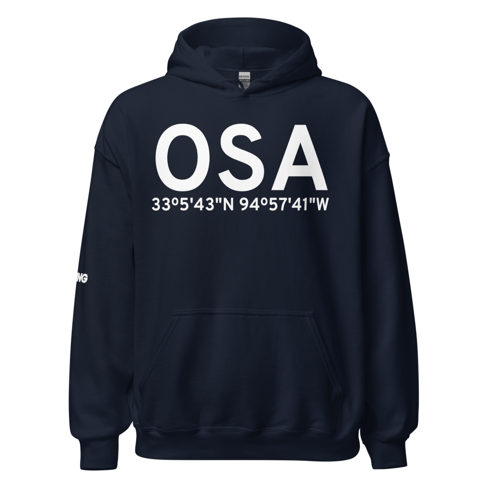Mount Pleasant (KOSA) Airport Hoodie Sweatshirt 