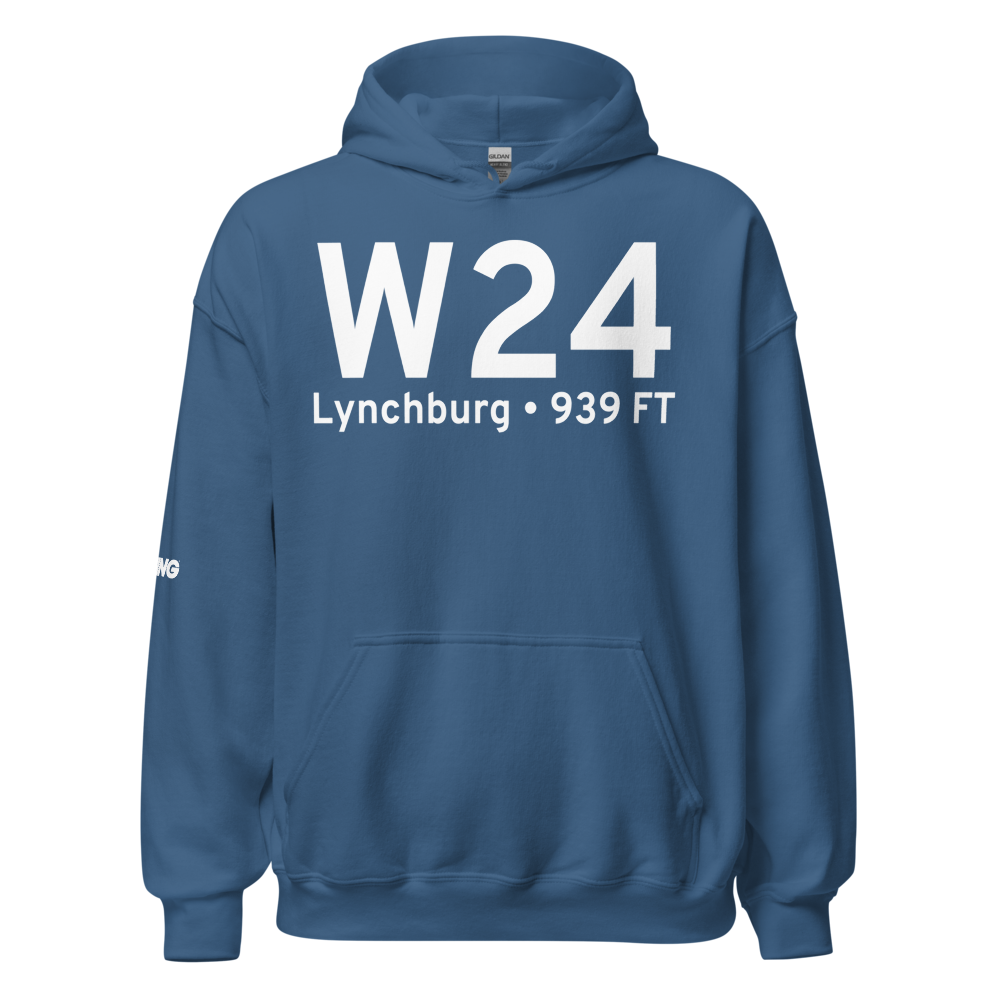 Lynchburg (W24) Airport Hoodie Sweatshirt 