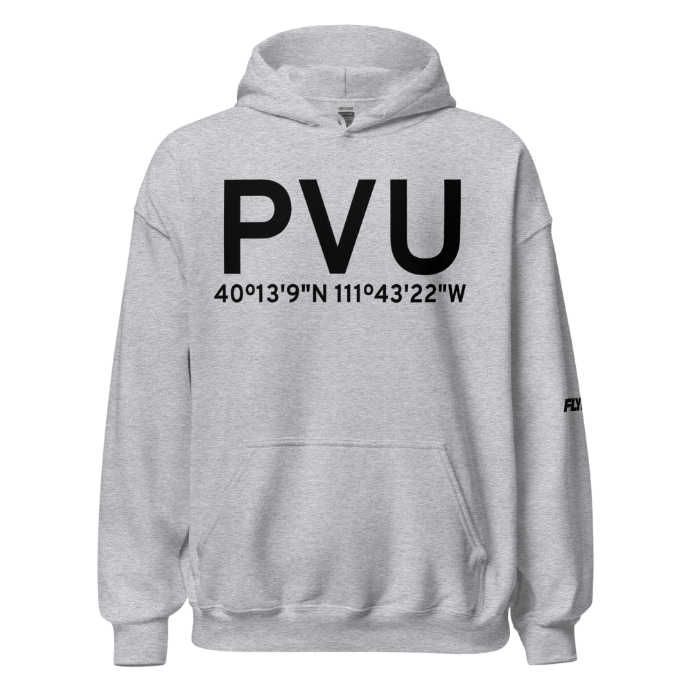 Provo (KPVU) Airport Hoodie Sweatshirt 