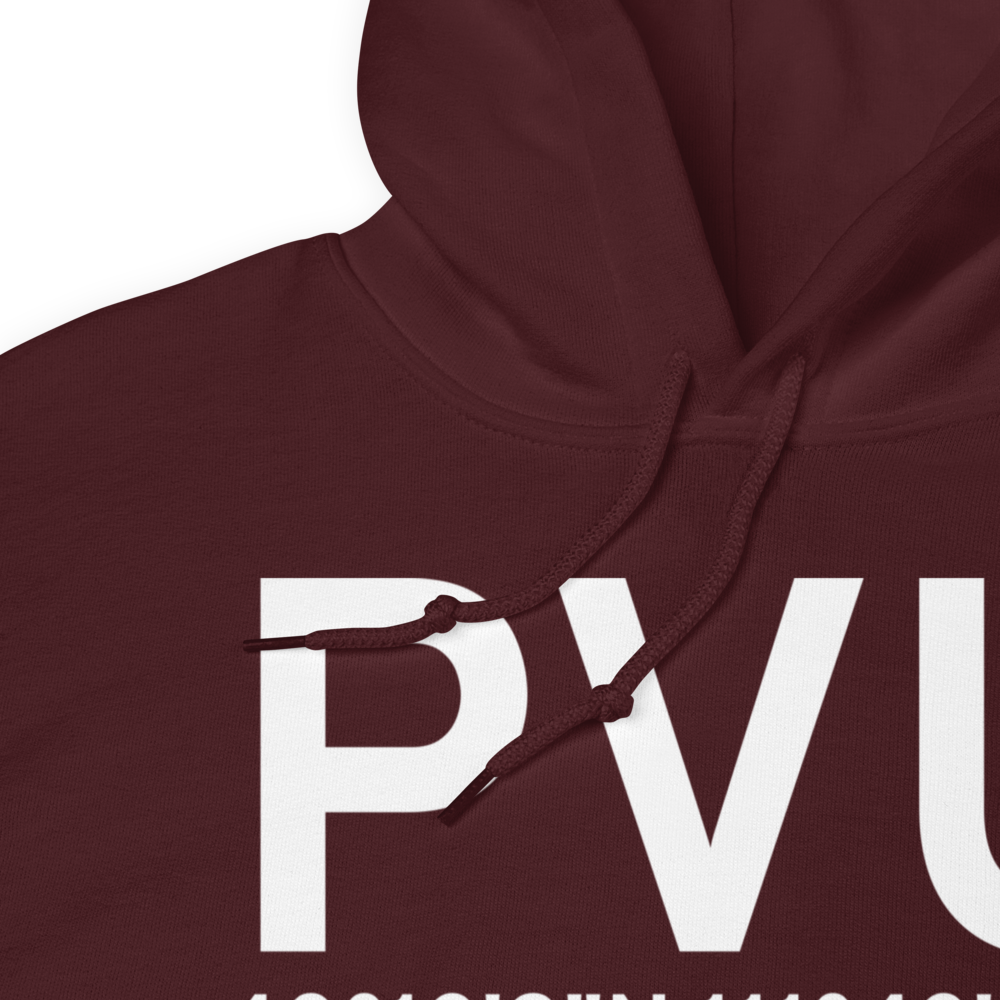 Provo (KPVU) Airport Hoodie Sweatshirt 