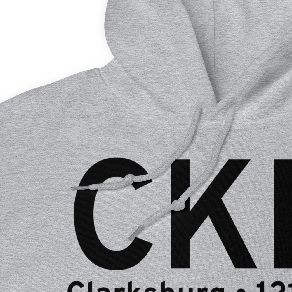 Clarksburg (KCKB) Airport Hoodie Sweatshirt 