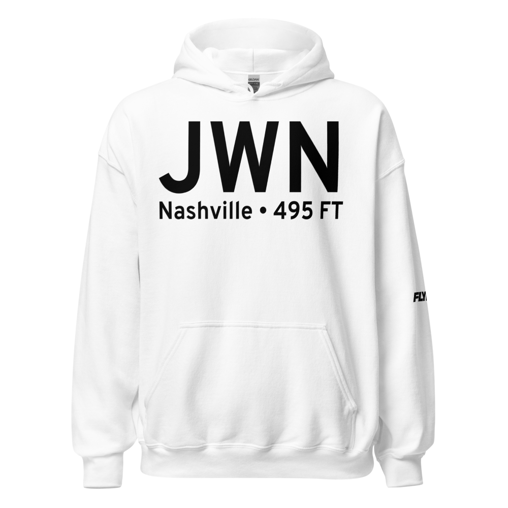 Nashville (KJWN) Airport Hoodie Sweatshirt 