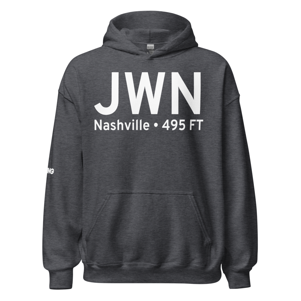 Nashville (KJWN) Airport Hoodie Sweatshirt 