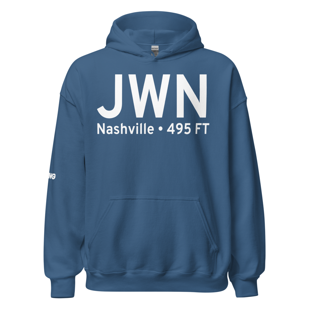 Nashville (KJWN) Airport Hoodie Sweatshirt 