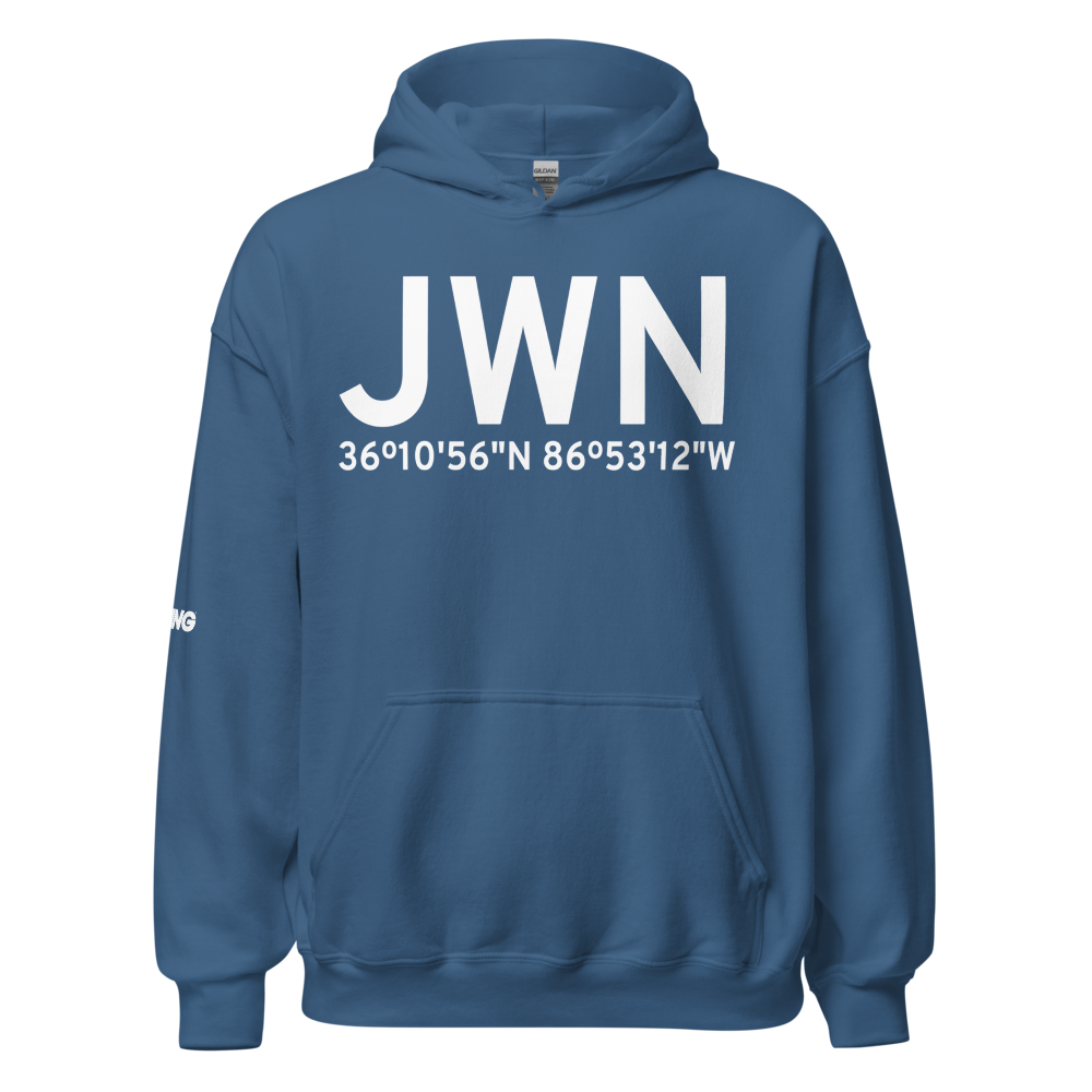 Nashville (KJWN) Airport Hoodie Sweatshirt 