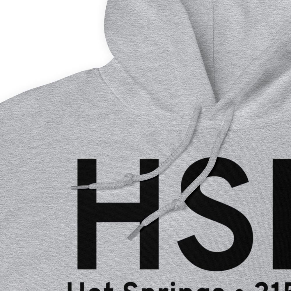 Hot Springs (KHSR) Airport Hoodie Sweatshirt 