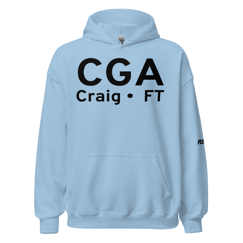 Craig (CGA) Airport Hoodie Sweatshirt 