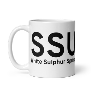 White Sulphur Springs (SSU) Airport Mug