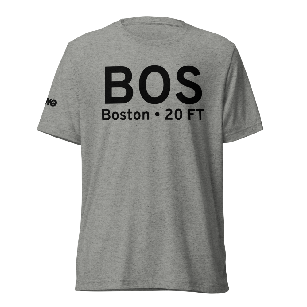 Boston (KBOS) Airport Tri-blend T-Shirt 