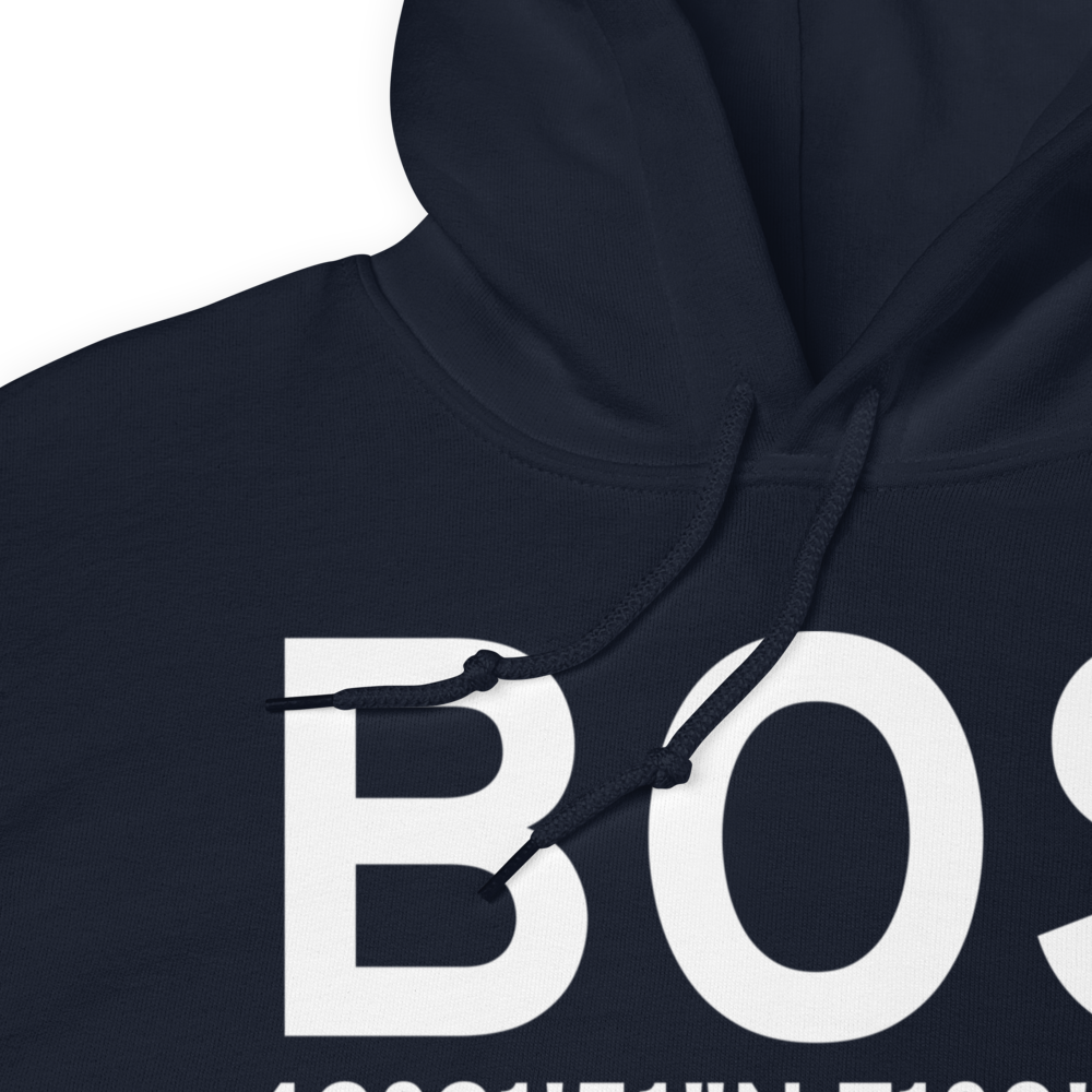 Boston (KBOS) Airport Hoodie Sweatshirt 