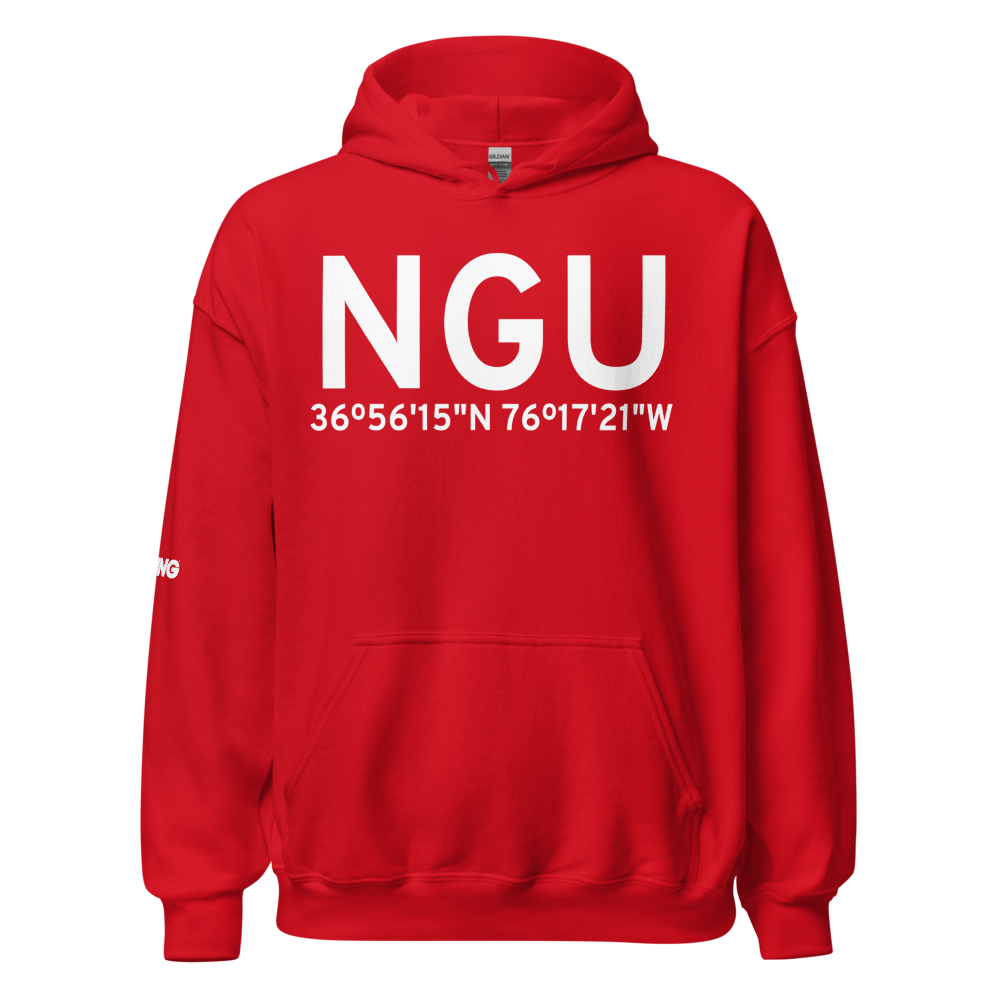 Norfolk (KNGU) Airport Hoodie Sweatshirt 
