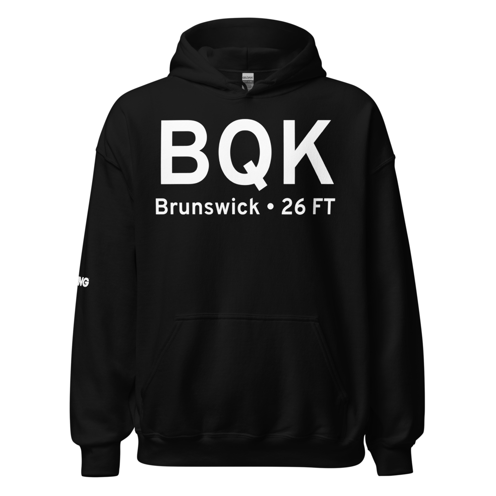 Brunswick (KBQK) Airport Hoodie Sweatshirt 