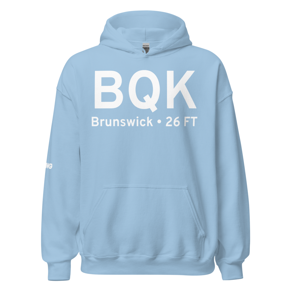 Brunswick (KBQK) Airport Hoodie Sweatshirt 