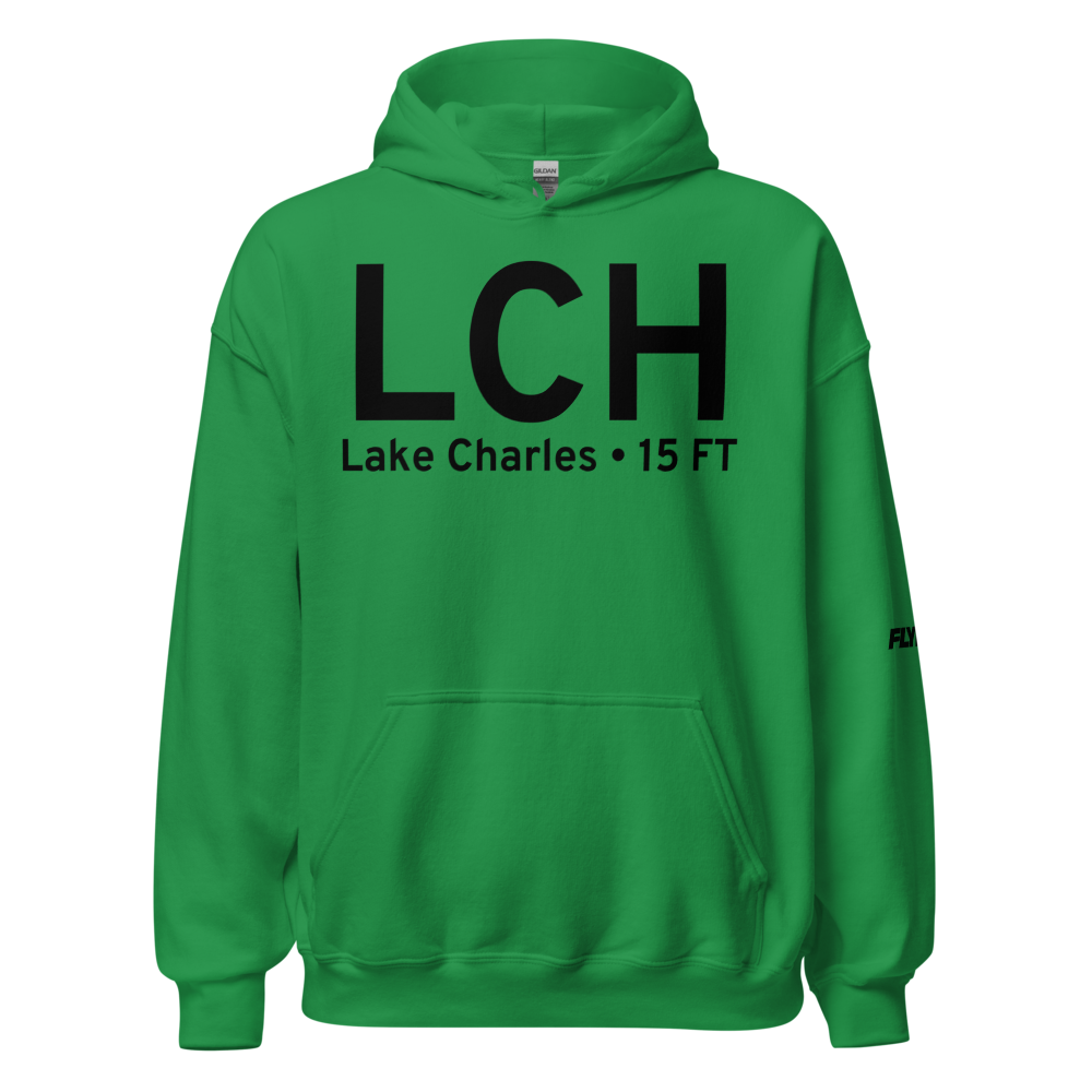 Lake Charles (KLCH) Airport Hoodie Sweatshirt 