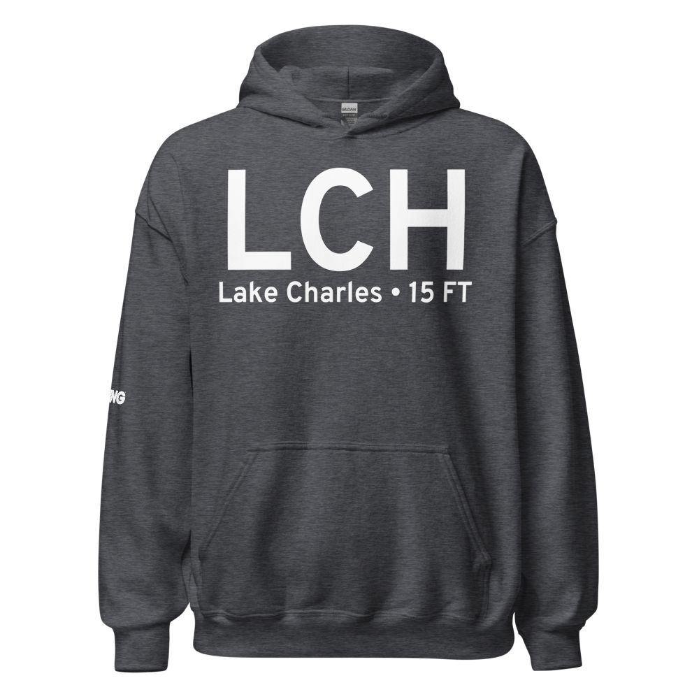 Lake Charles (KLCH) Airport Hoodie Sweatshirt 