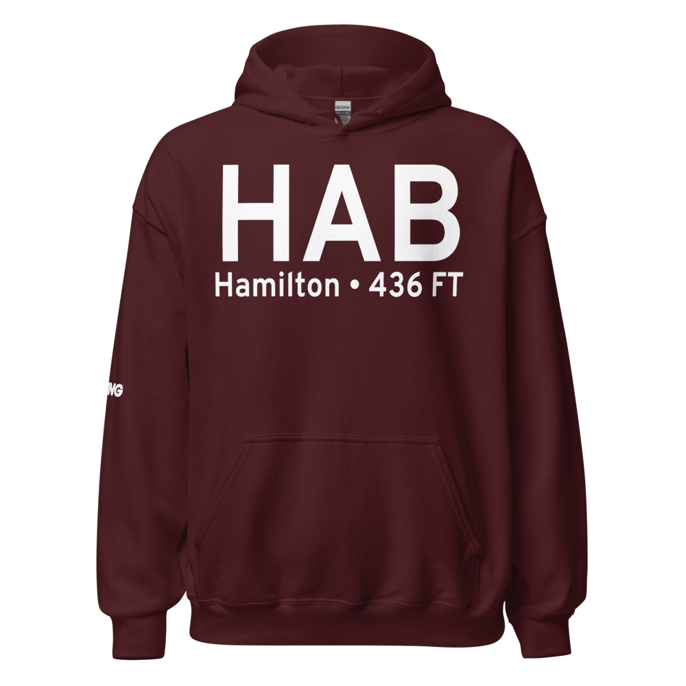 Hamilton (KHAB) Airport Hoodie Sweatshirt 