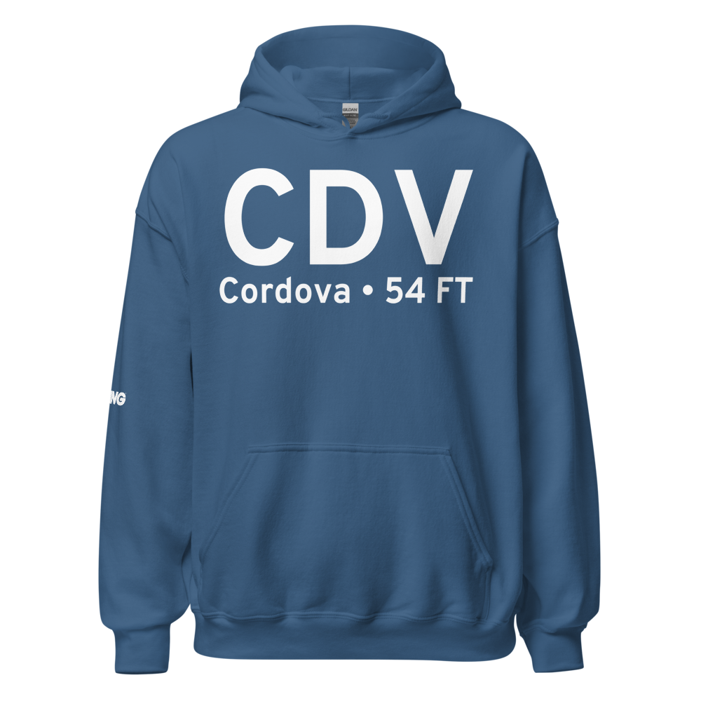 Cordova (PACV) Airport Hoodie Sweatshirt 