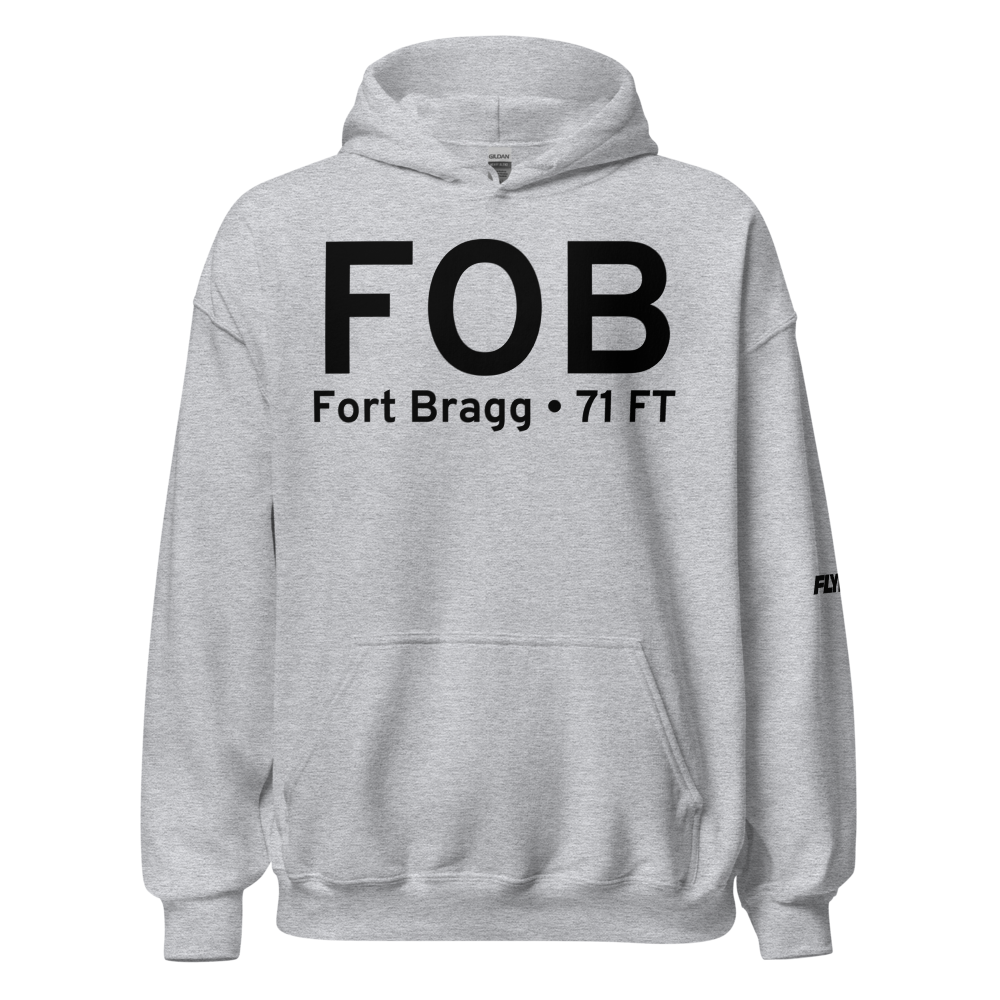 Fort Bragg (82CL) Airport Hoodie Sweatshirt 