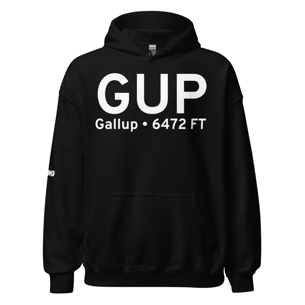 Gallup (KGUP) Airport Hoodie Sweatshirt 