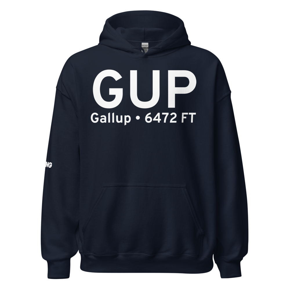Gallup (KGUP) Airport Hoodie Sweatshirt 